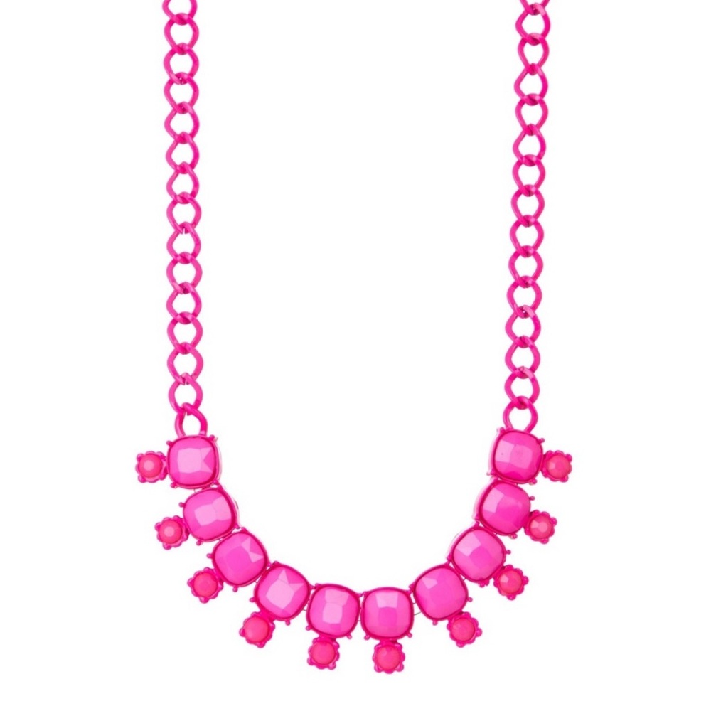 NEW Bright Pink Spring Necklace